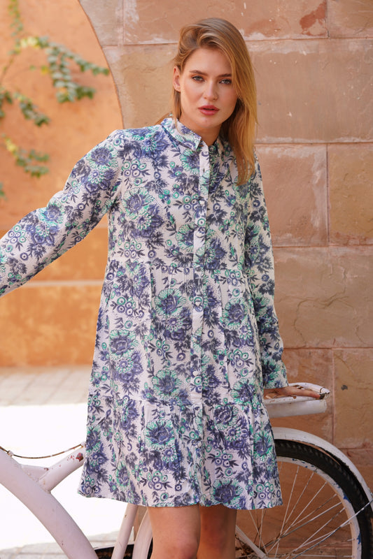 Cotton Short Shirt Dress
