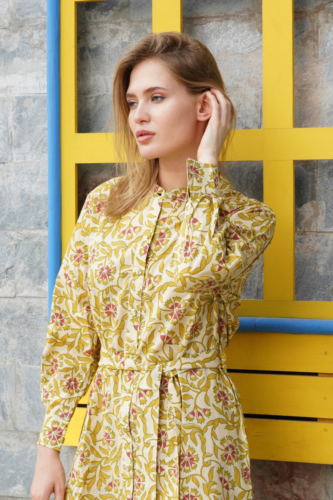 Cotton Button Down Dress