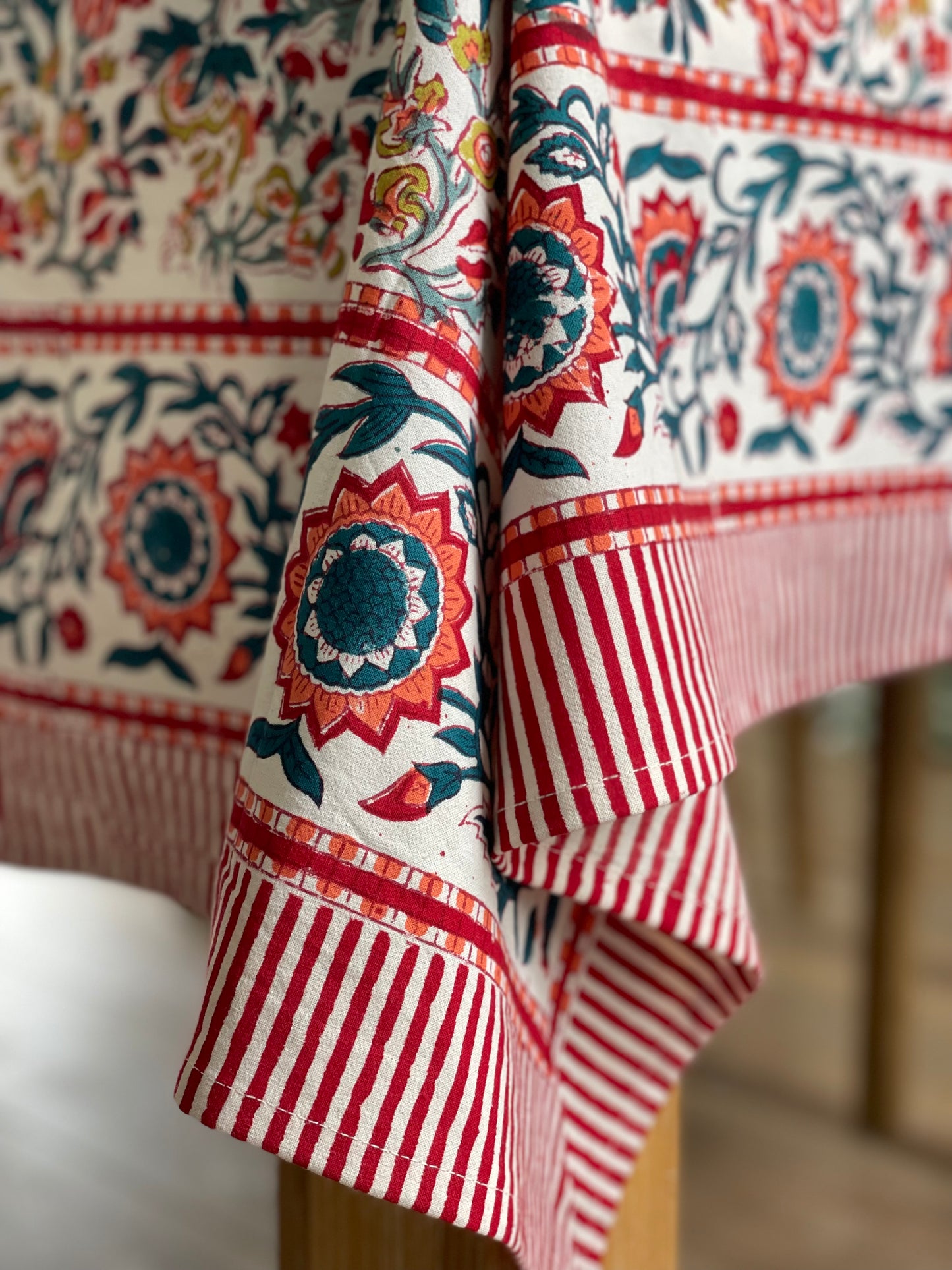 Tablecloth Red Floral