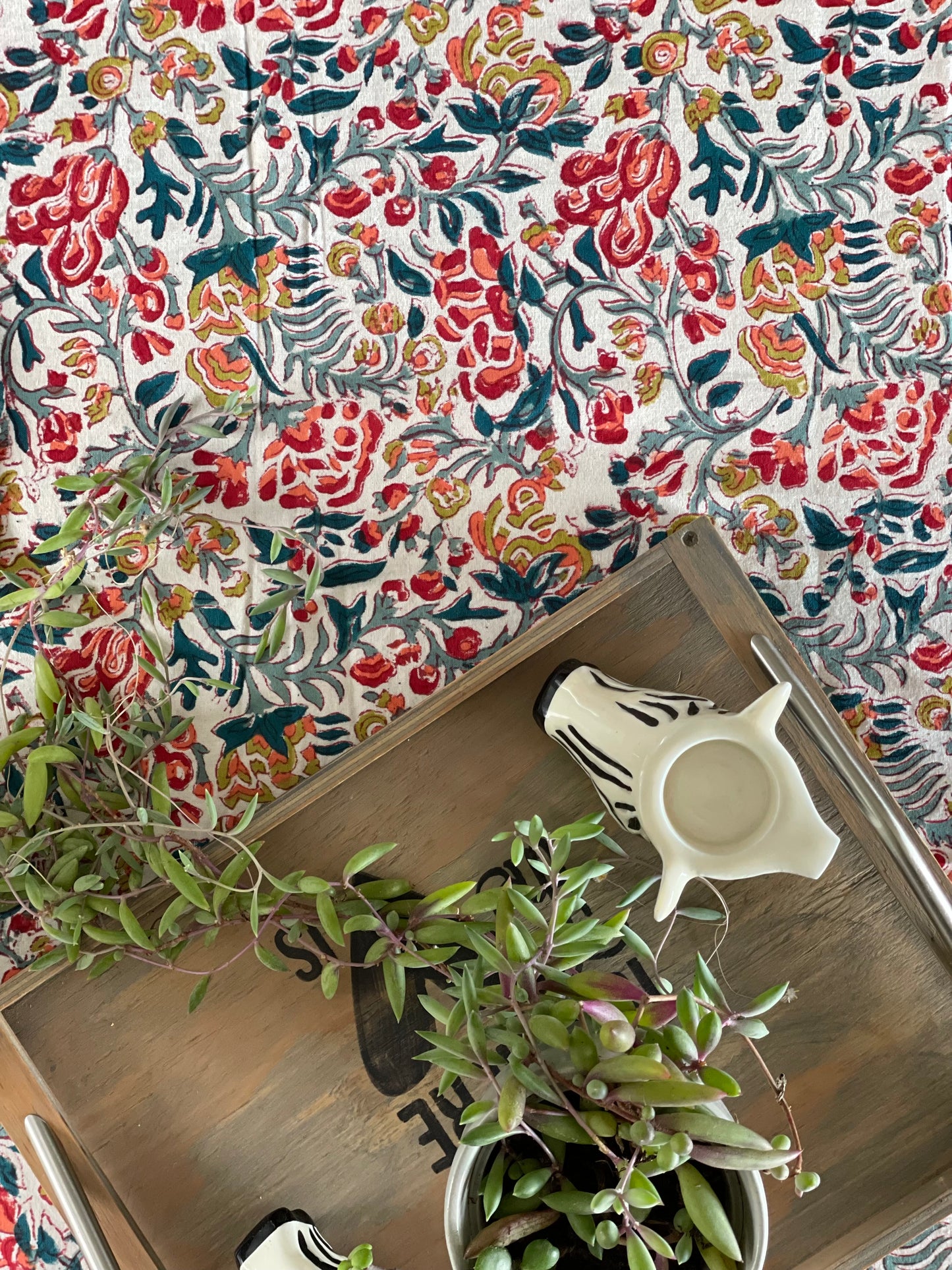 Tablecloth Red Floral