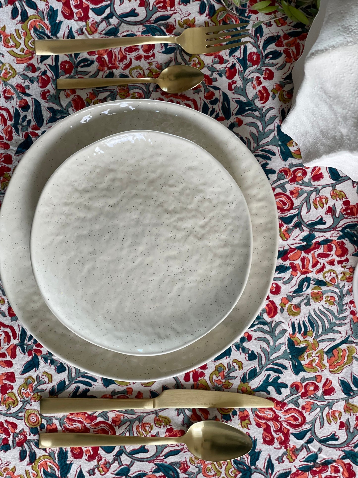 Tablecloth Red Floral