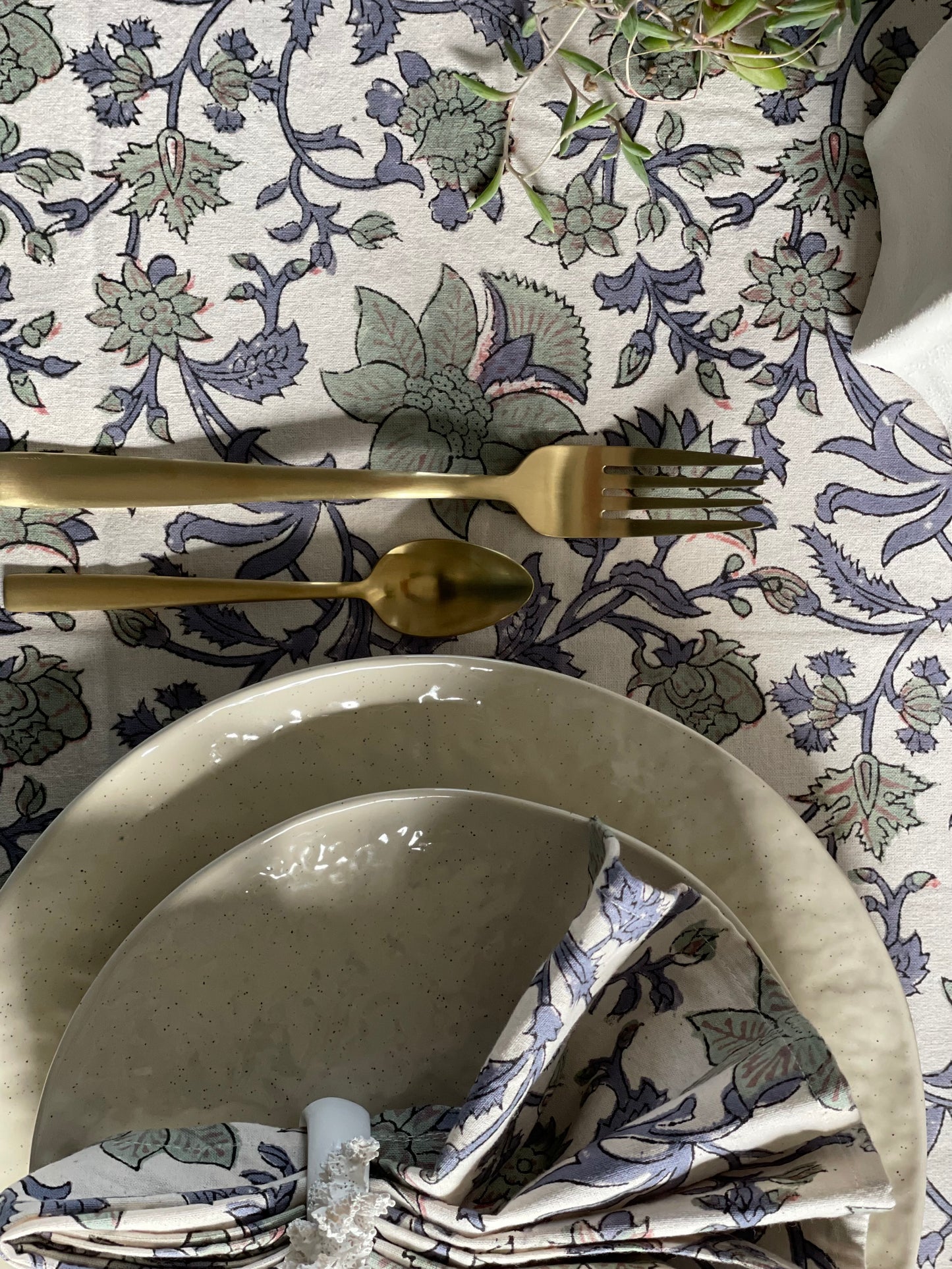 Tablecloth Sage Floral