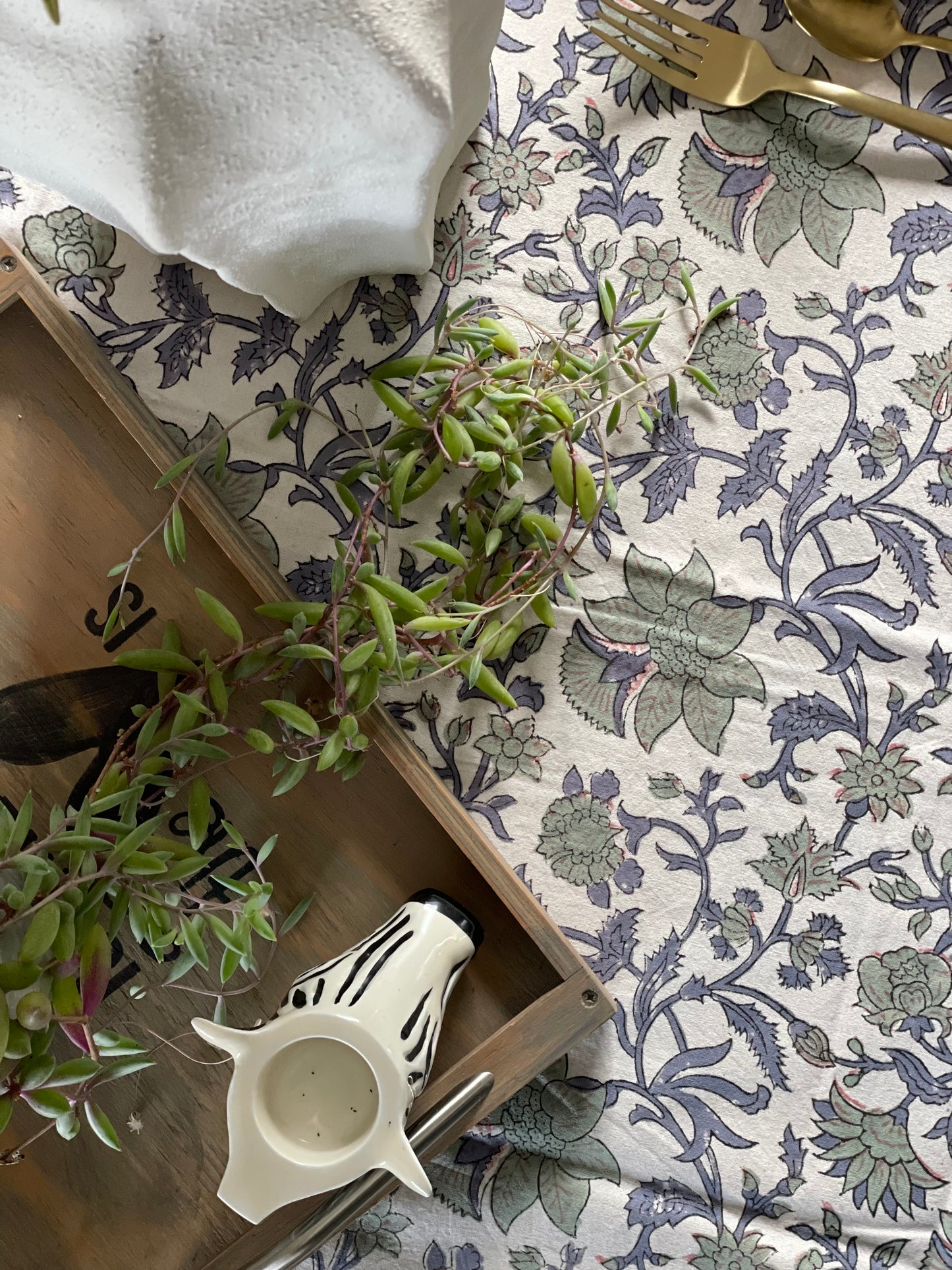 Tablecloth Sage Floral