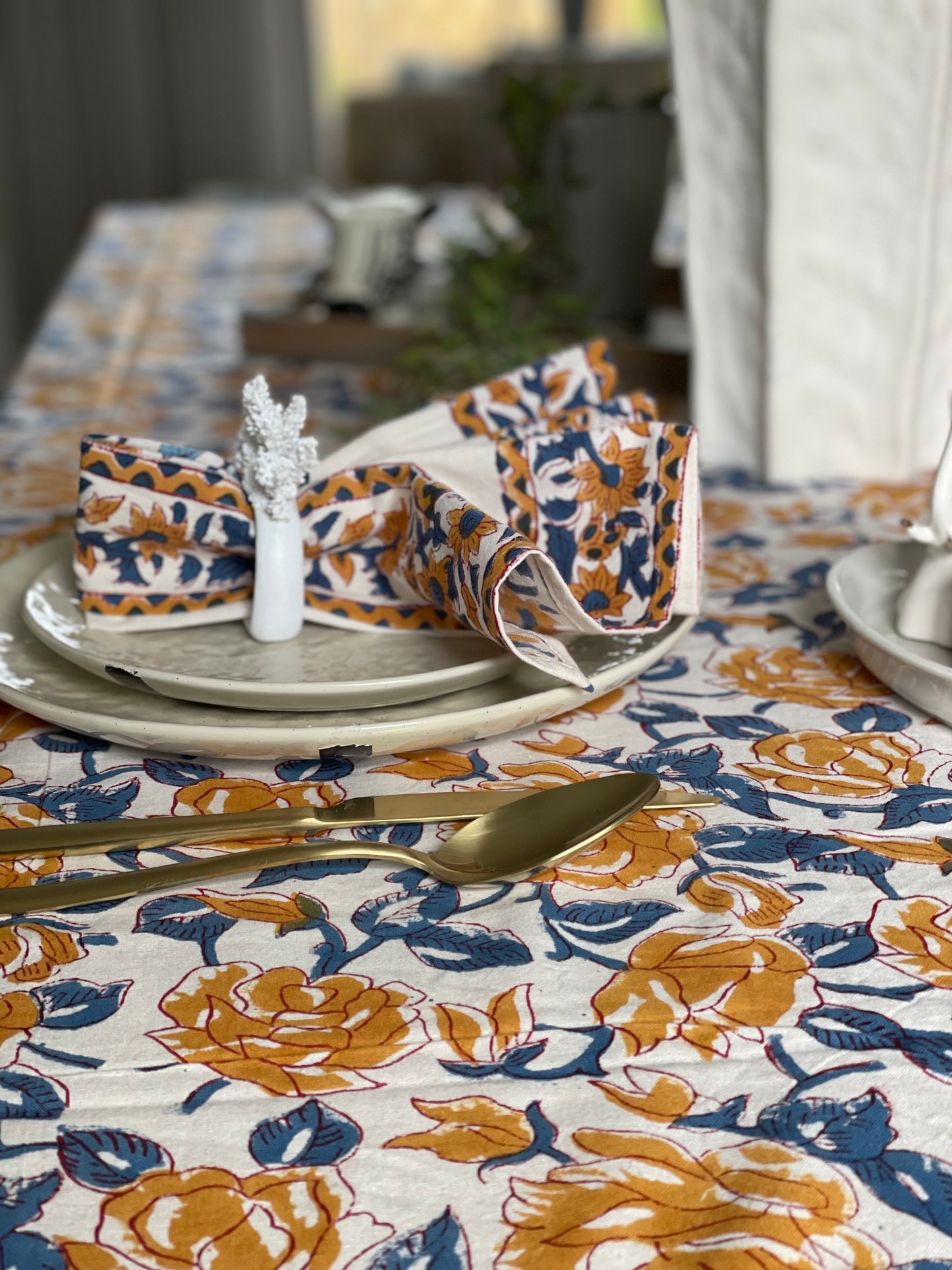 Tablecloth Orange Rose