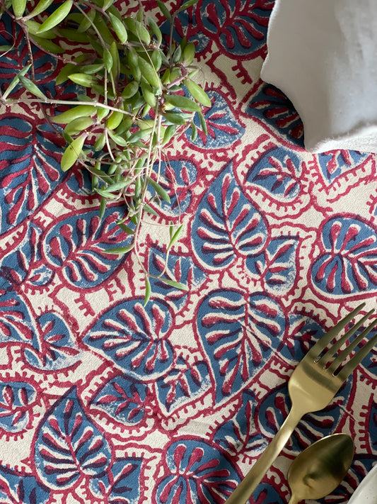 Tablecloth Blue Betel Leaf
