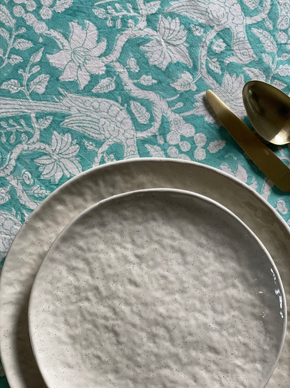 Tablecloth Turquoise Bird