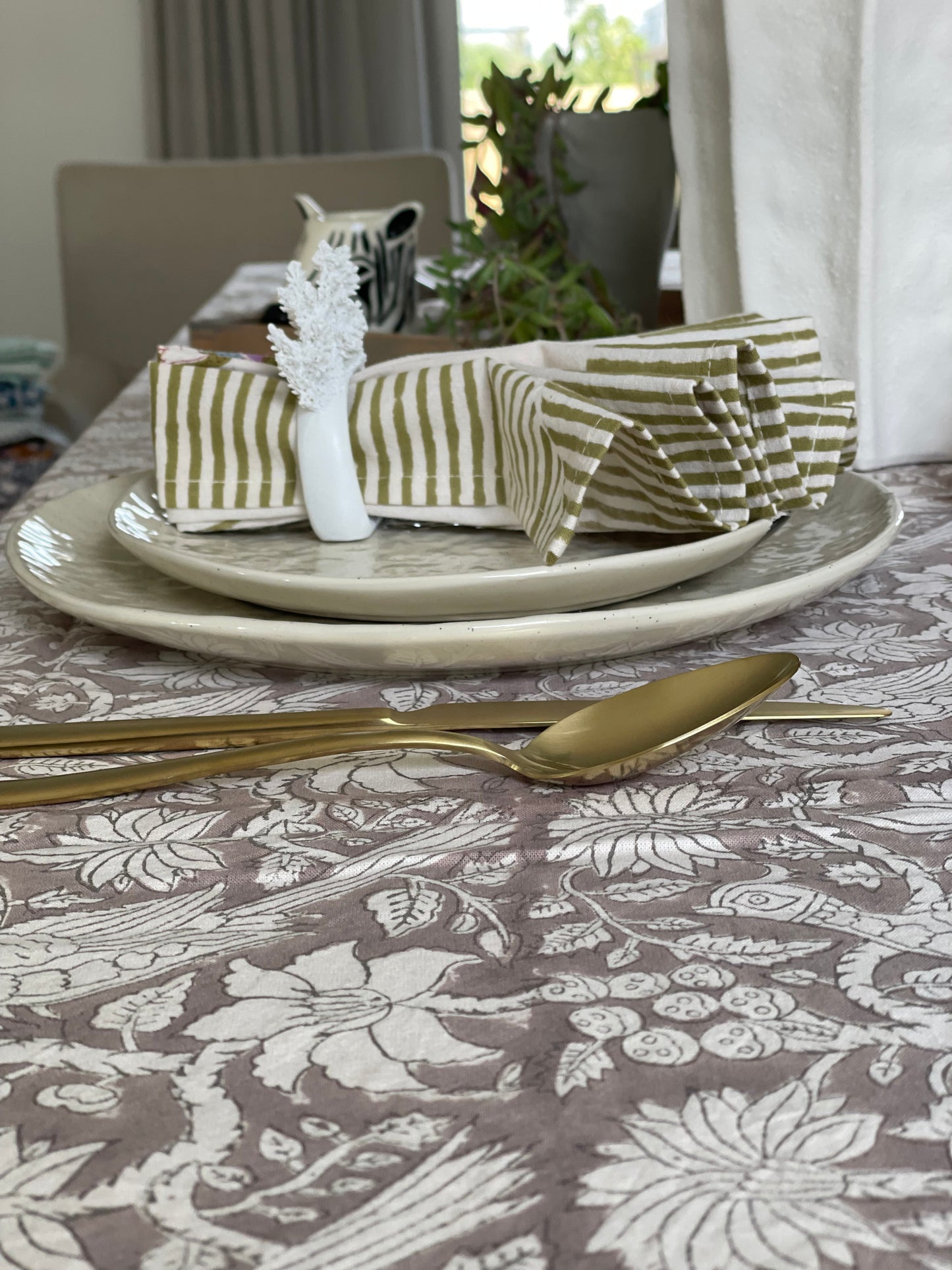 Tablecloth Grey Bird