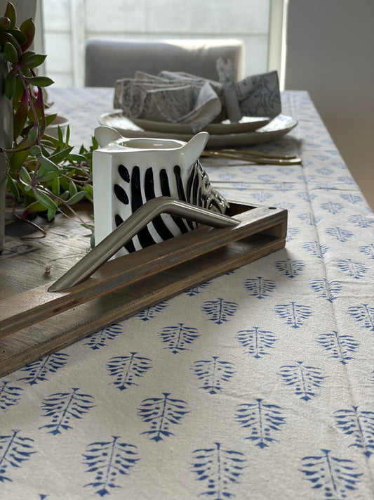 Tablecloth Blue Motif