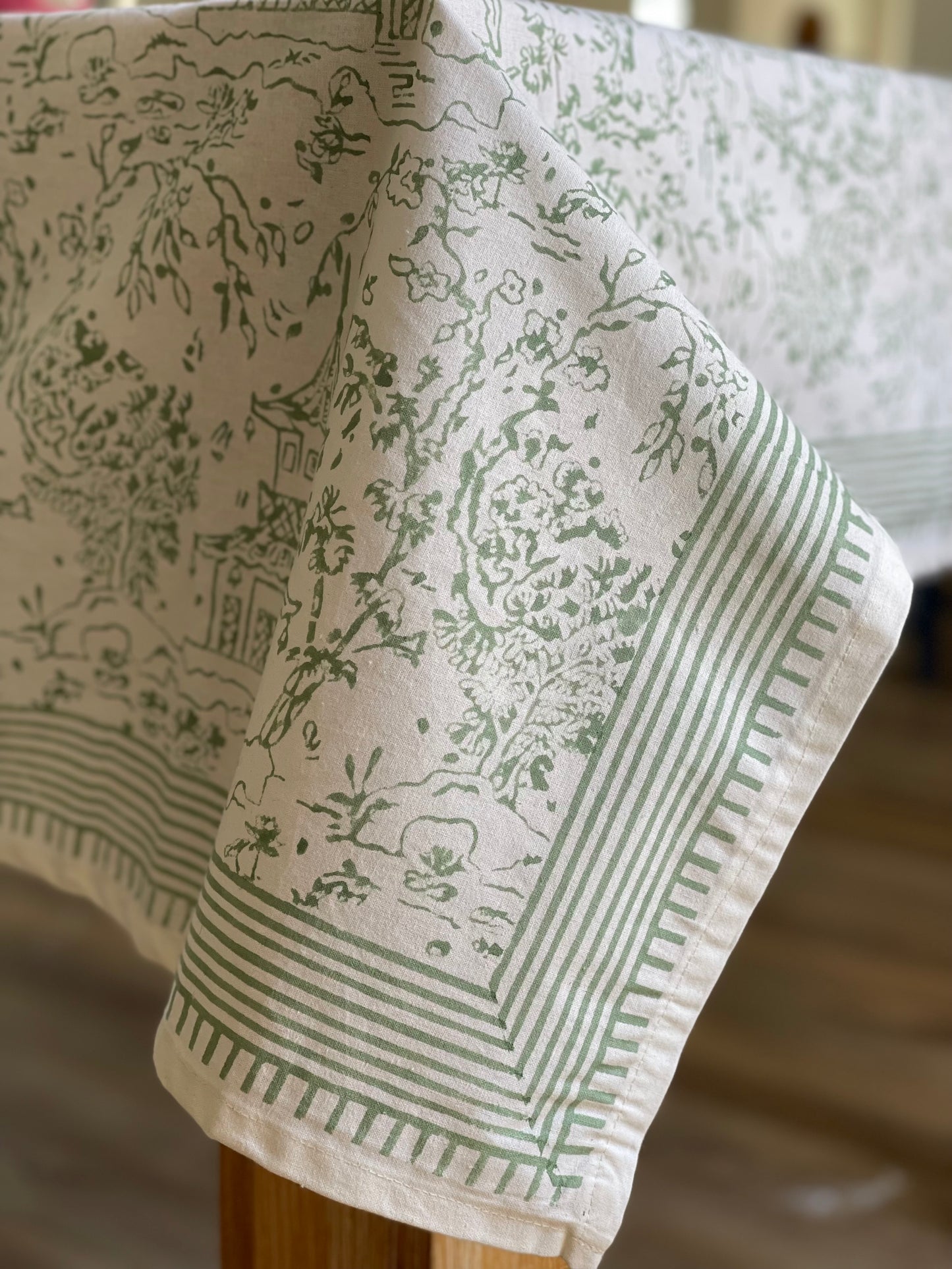 Tablecloth Japanese Township Sage