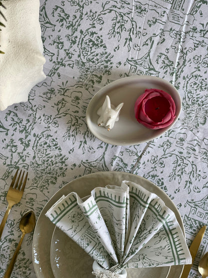 Tablecloth Japanese Township Sage
