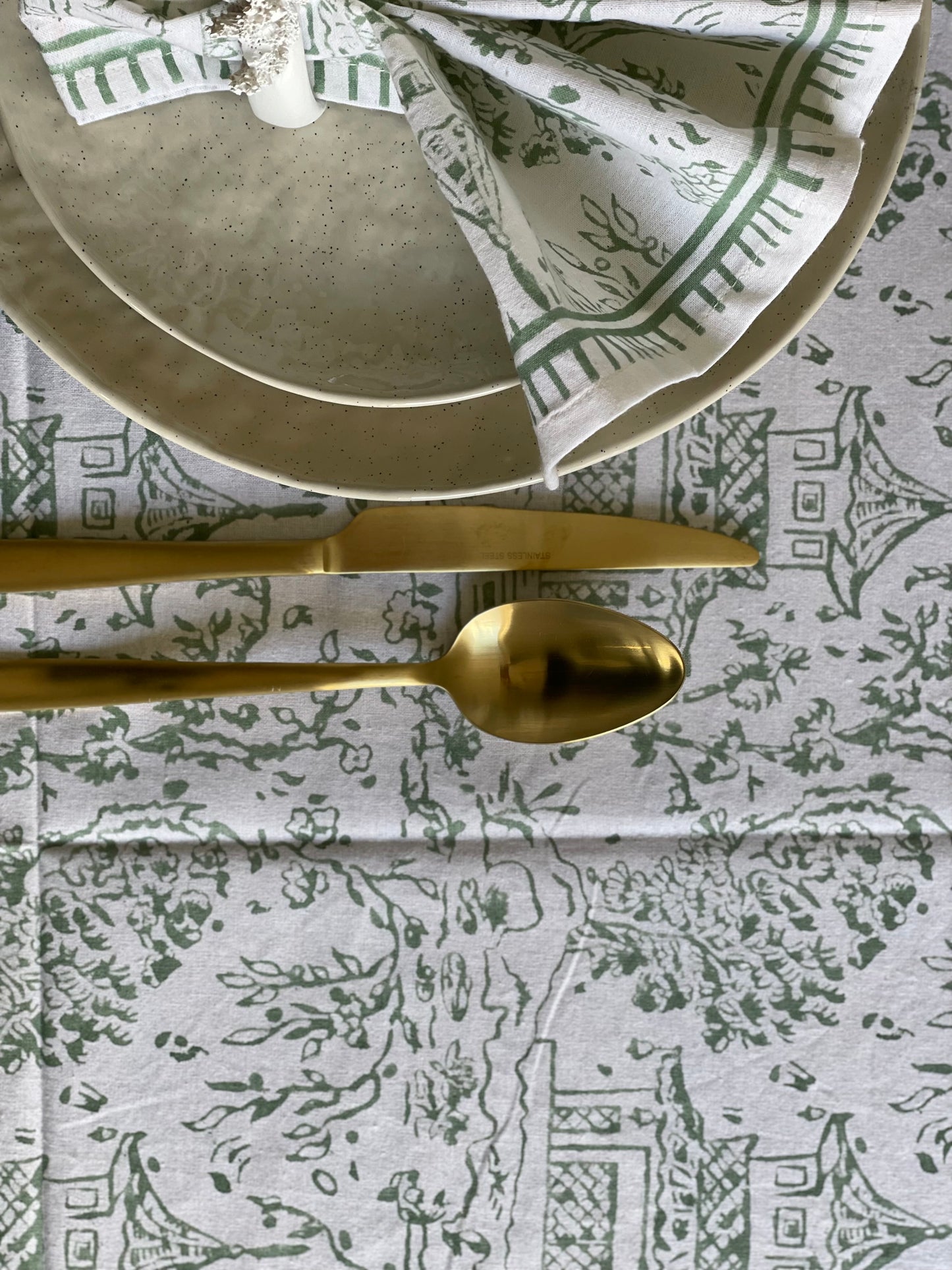 Tablecloth Japanese Township Sage