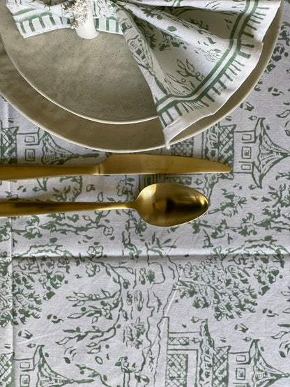 Tablecloth Japanese Township Sage