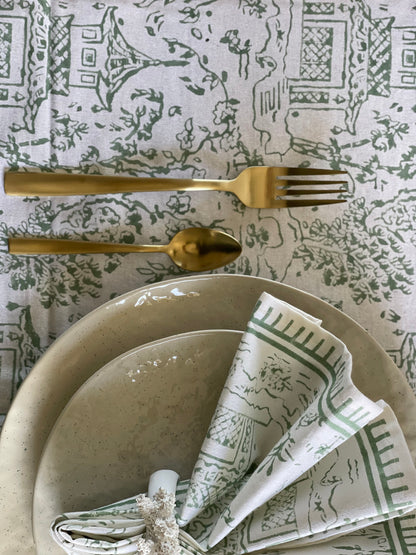 Tablecloth Japanese Township Sage