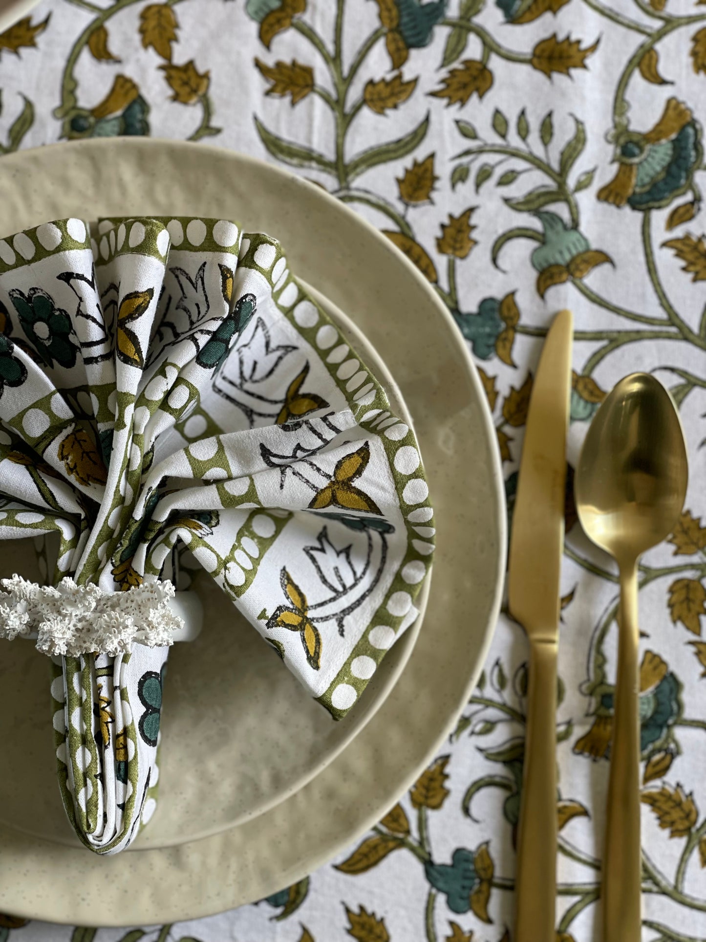 Tablecloth Henna Floral Print
