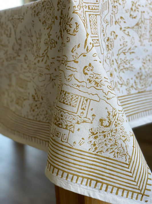 Tablecloth Japanese Township Musturd