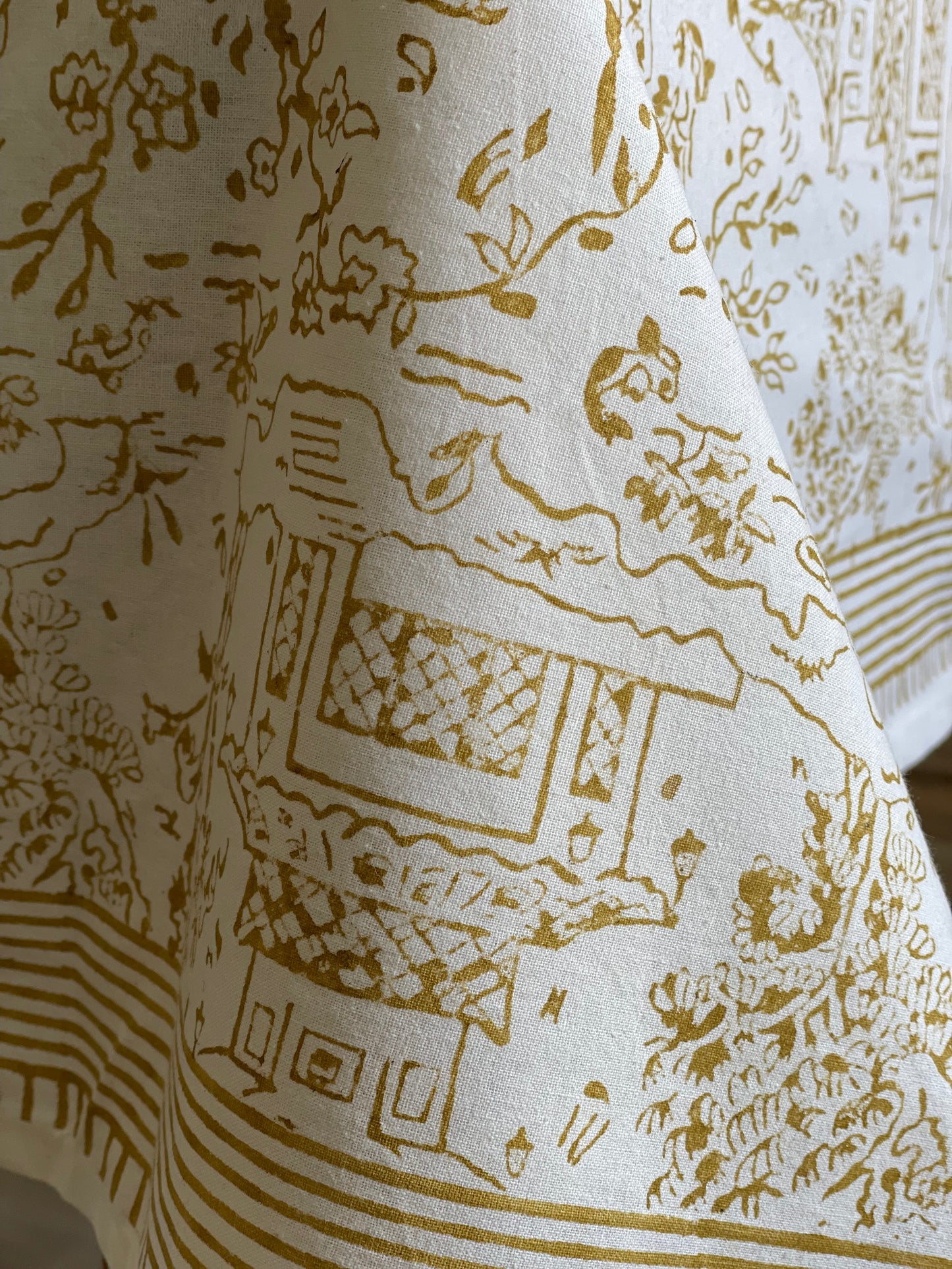 Tablecloth Japanese Township Musturd
