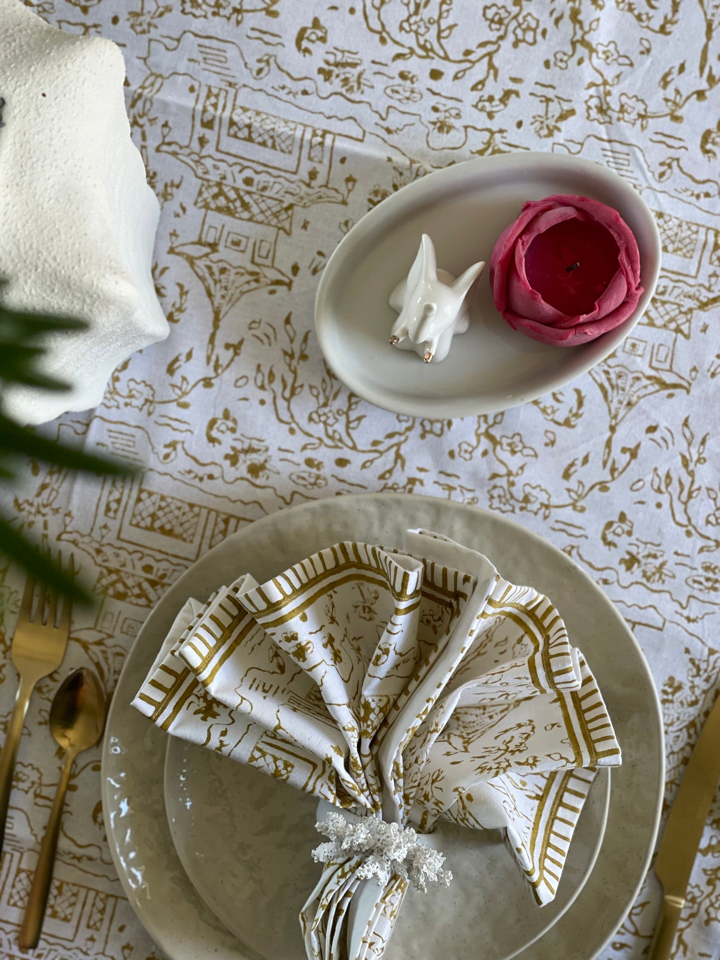 Tablecloth Japanese Township Musturd